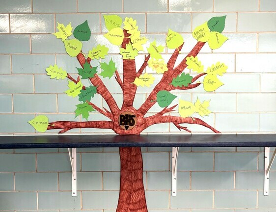 Community tree mural, 'Taste of Culture' Potluck