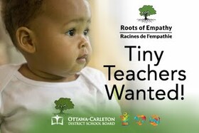 Tiny Teachers Wanted: Seeking Volunteers for Roots of Empathy Program