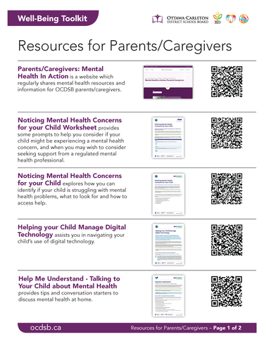 YAC Well-Being Toolkit for Parents/Caregivers