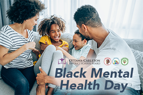 Black mental health day graphic